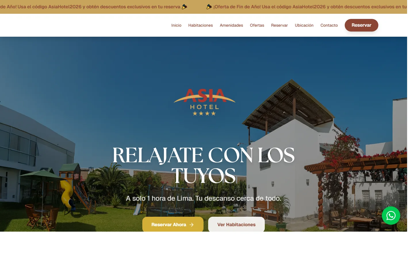 Asia Hotel beachfront hotel website