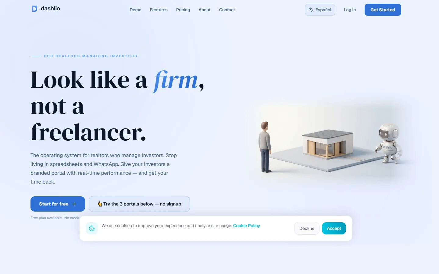 Dashlio, SaaS for real estate agents